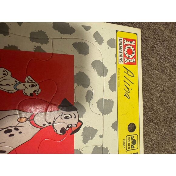 Walt Disney 101 Dalmatians frame tray vintage puzzle golden - Picture 5 of 7